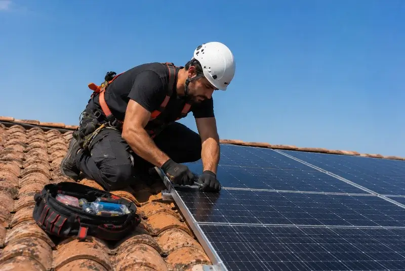 Maintenance et monitoring de panneaux solaires à Gelos